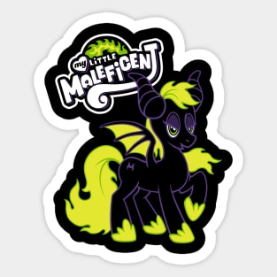 My Little Maleficent - Funny Goth Parody - Sleepy Beauty Sticker